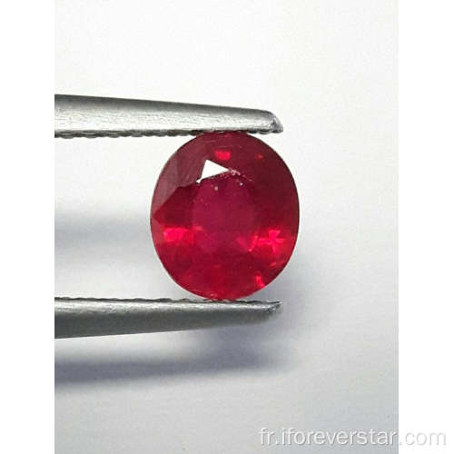 Pierre précieuse rubis naturelle par carat pour bijoux